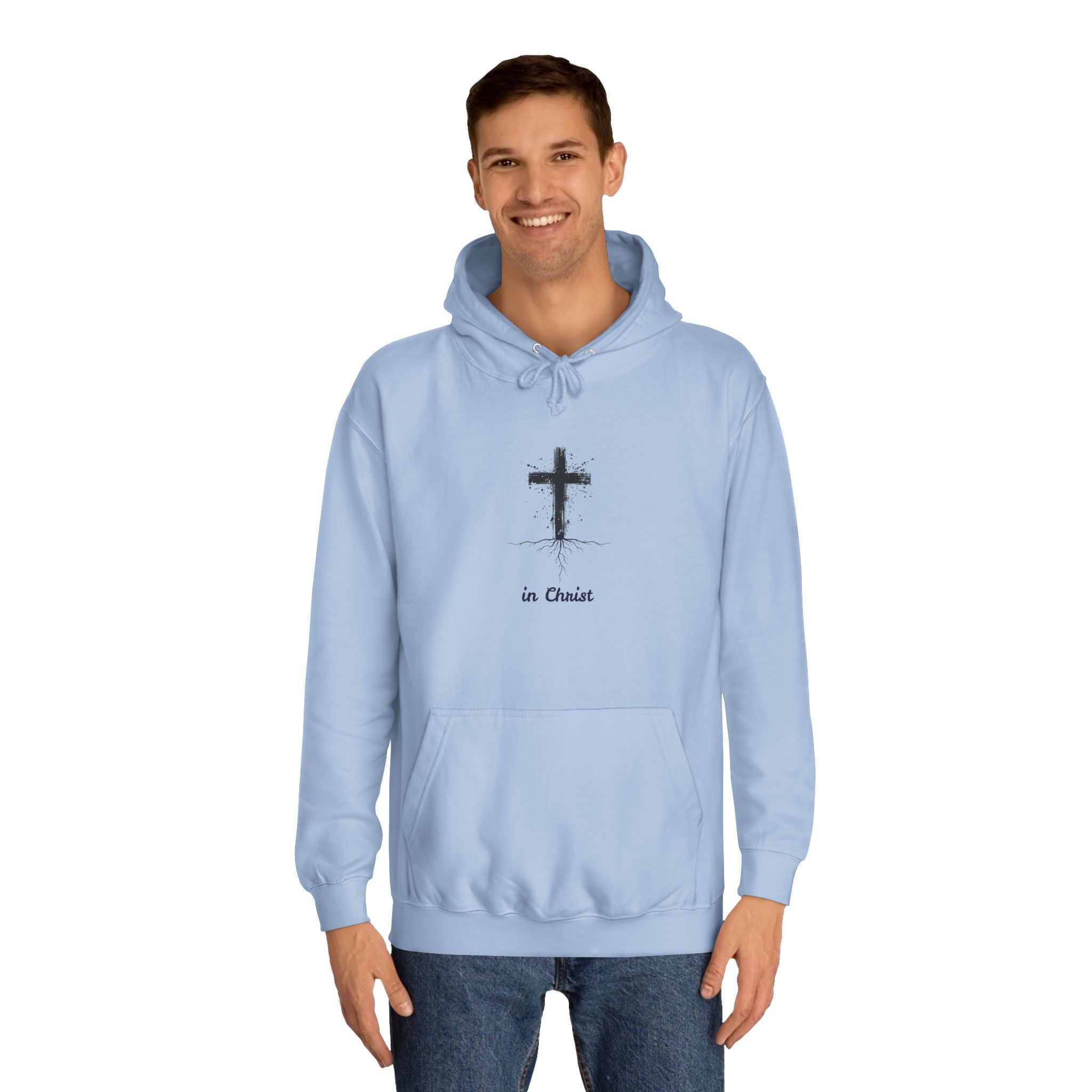Unisex College Hoodie - Rooted in Christ