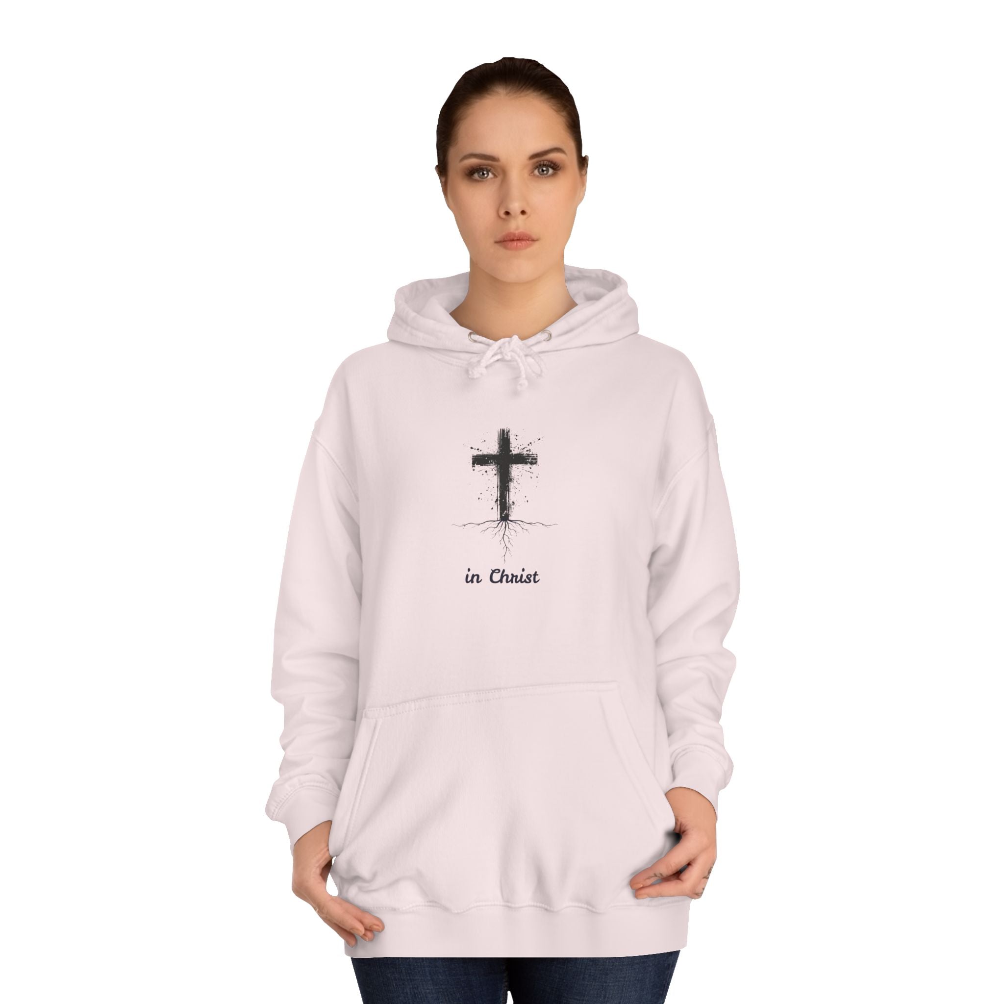 Unisex College Hoodie - Rooted in Christ