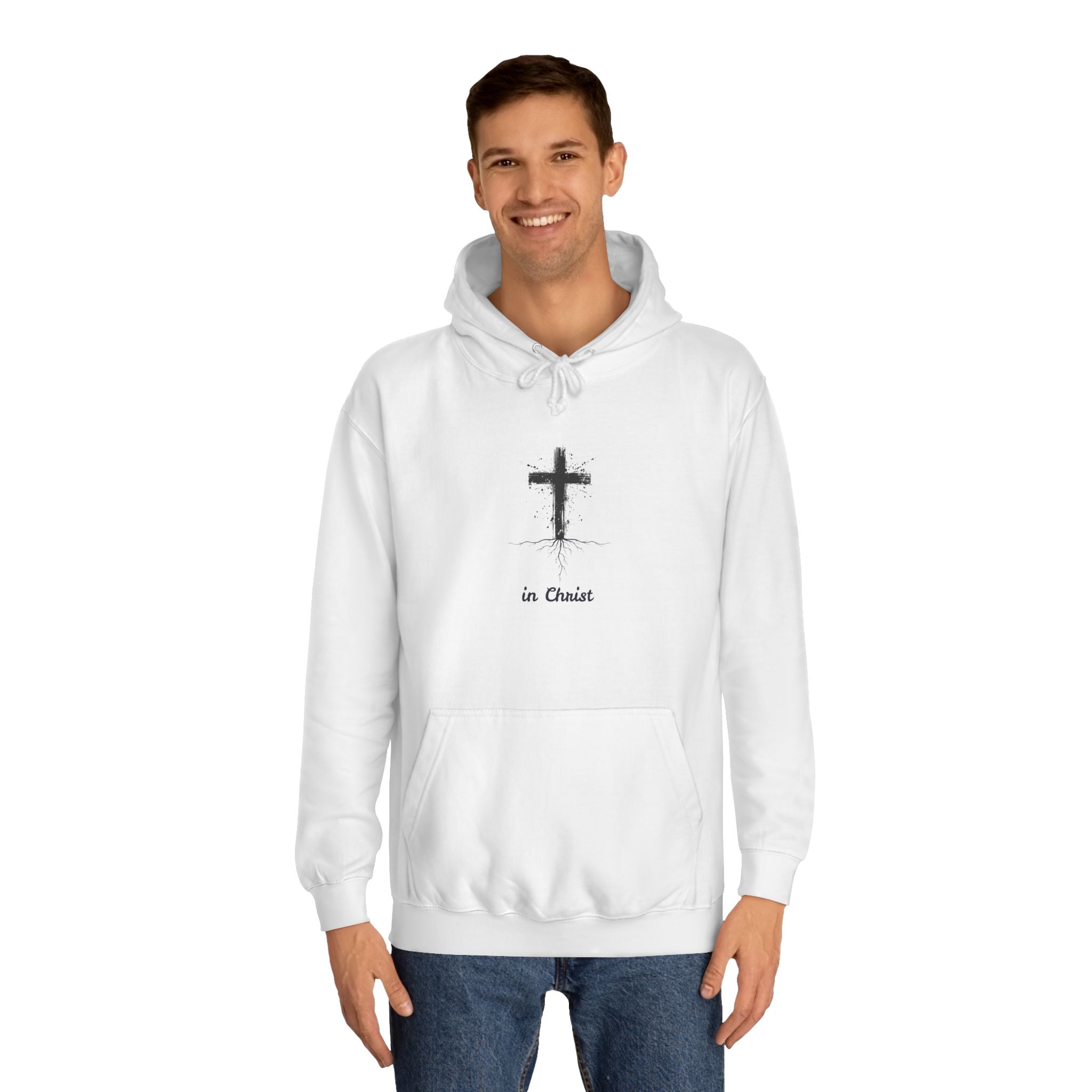 Unisex College Hoodie - Rooted in Christ