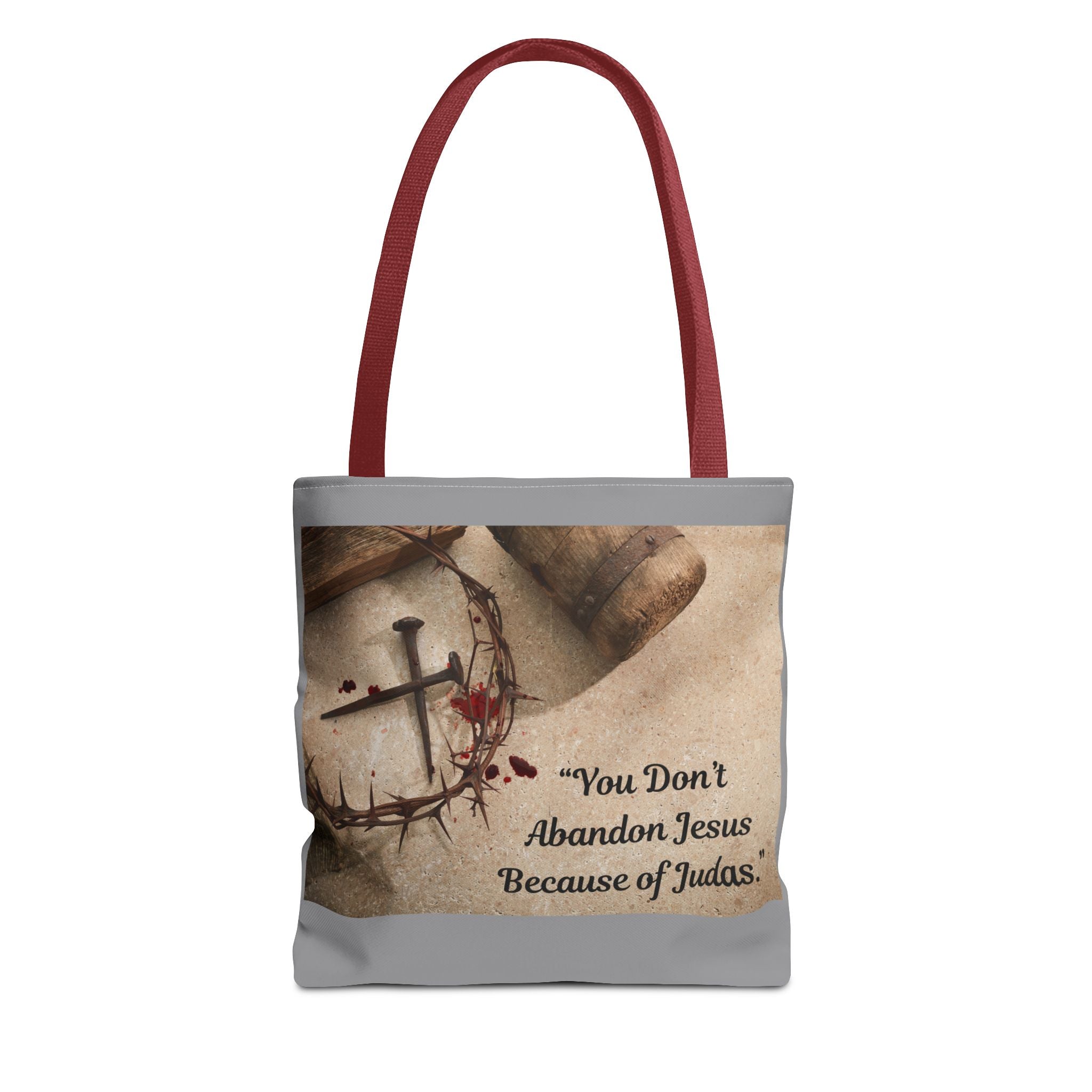 Tote Bag (AOP) - Holding tight to Jesus