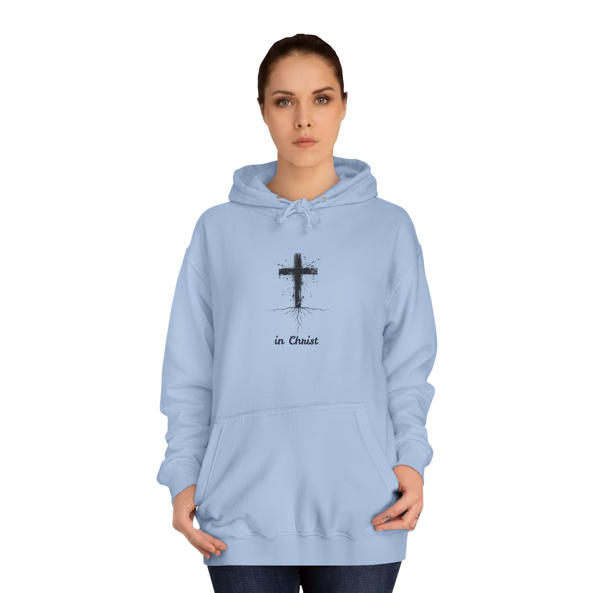 Unisex College Hoodie - Rooted in Christ
