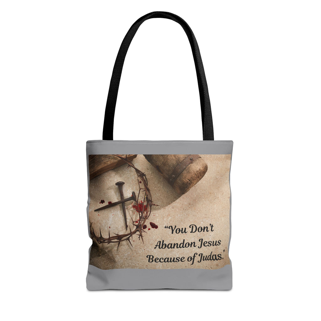 Tote Bag (AOP) - Holding tight to Jesus