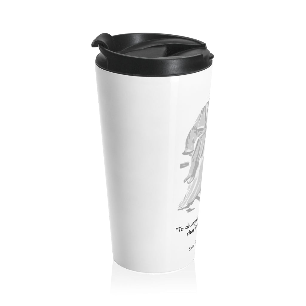 Stainless Steel Travel Mug -  Honor the life of the soon to be Saint Carlo Acutis