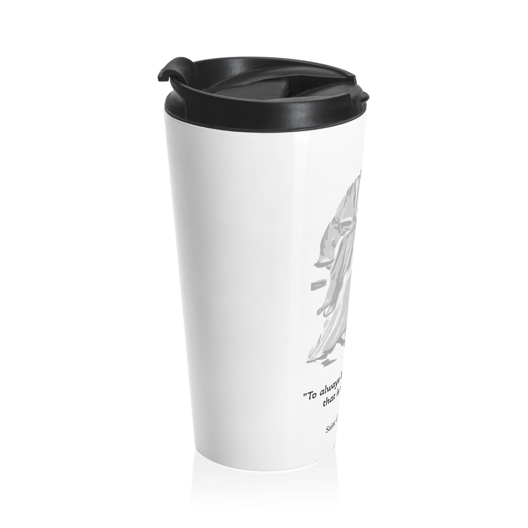 Stainless Steel Travel Mug -  Honor the life of the soon to be Saint Carlo Acutis