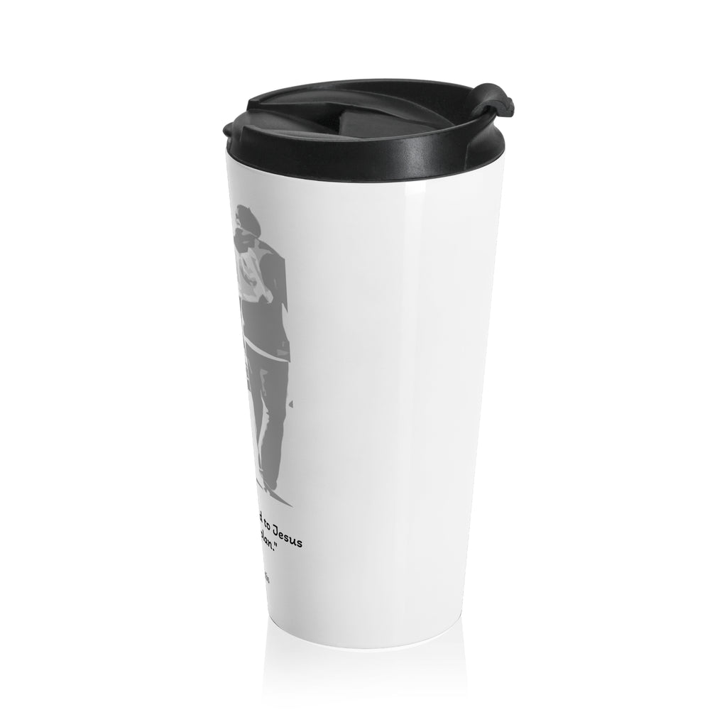 Stainless Steel Travel Mug -  Honor the life of the soon to be Saint Carlo Acutis