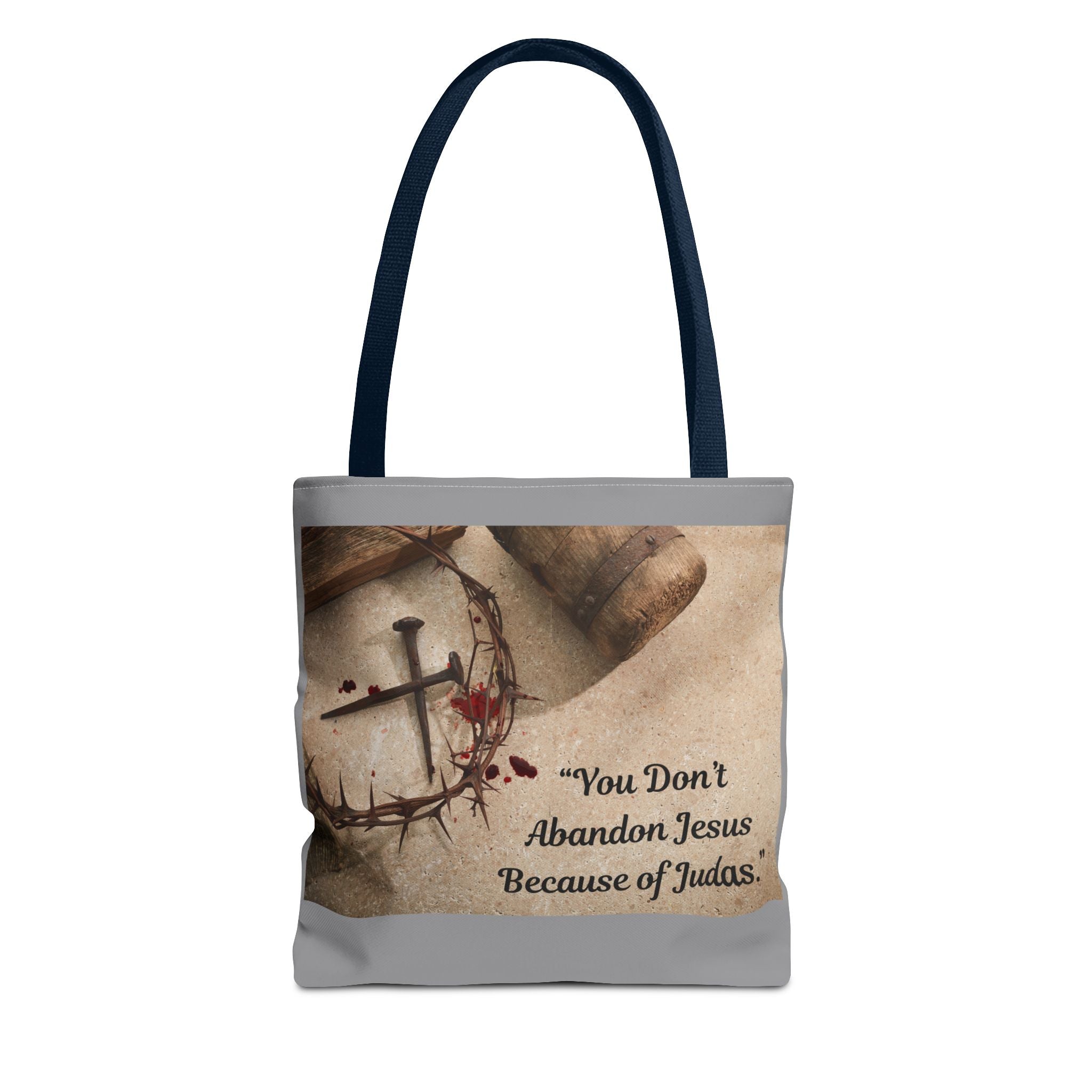 Tote Bag (AOP) - Holding tight to Jesus