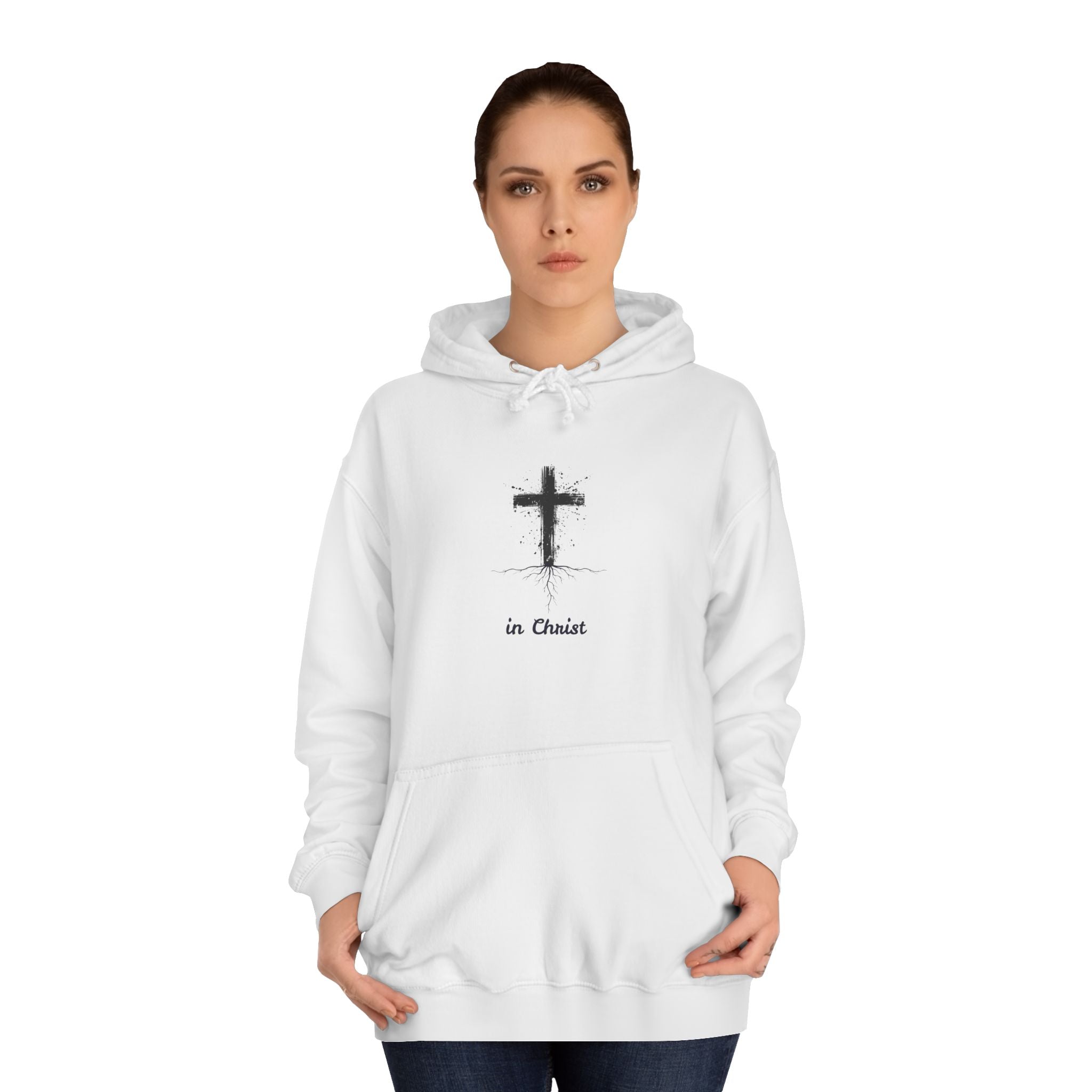 Unisex College Hoodie - Rooted in Christ